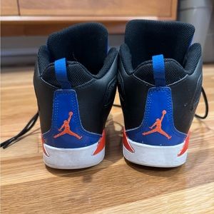 NIKE JORDAN FLIGHT CLUB 91 PS SHOES SIZE 2.5 Y BLACK GAME ROYAL BLUE